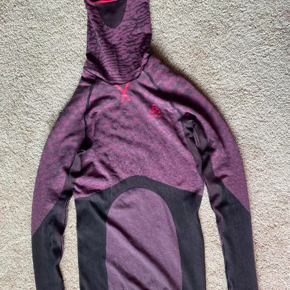 Odlo Long Sleeve Base Layer with Face Mask